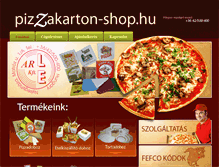 Tablet Screenshot of pizzakarton-shop.hu